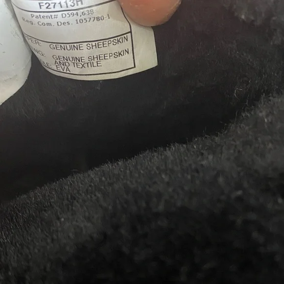 UGG Black Ankle Boots with Fur Lining - Picture 7 of 9